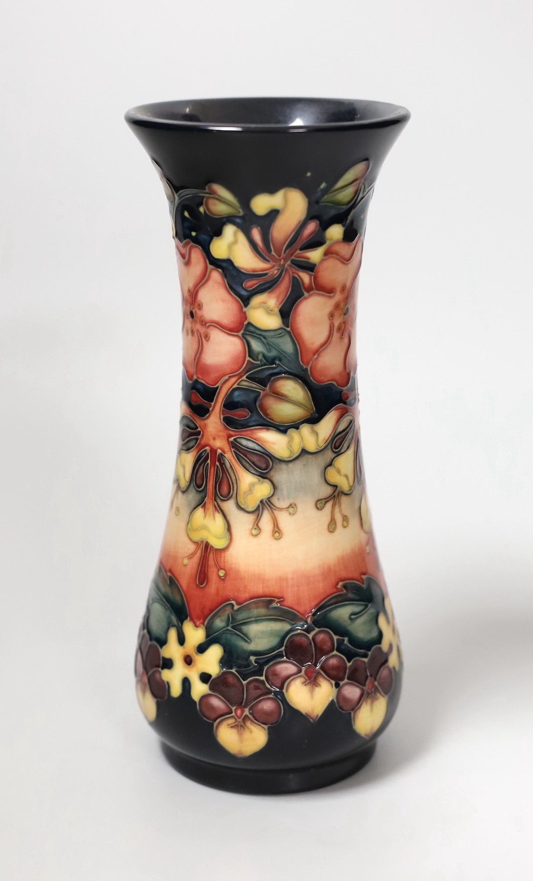 A Moorcroft Oberon pattern vase, 21cm